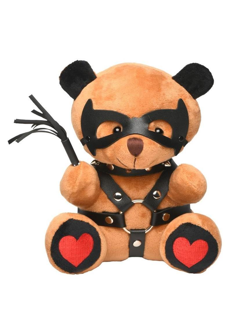 Master Series Dom Bear Plush Gag Gift with Kink Accessories