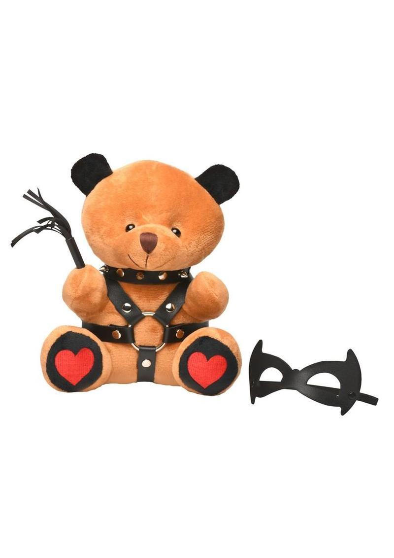 Master Series Dom Bear Plush Gag Gift with Kink Accessories
