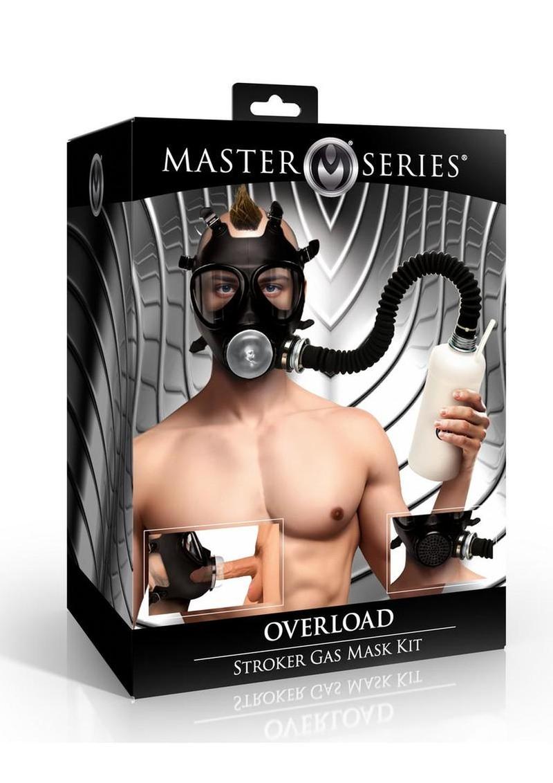 Master Series Overload Stroker Gas Mask Kit with Aroma Bottle