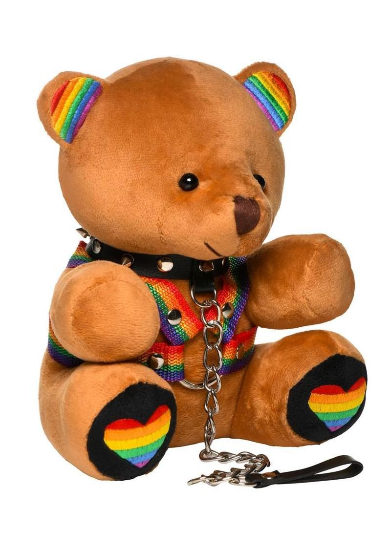 Master Series Pride Bear Plush with Removable Harness & Collar