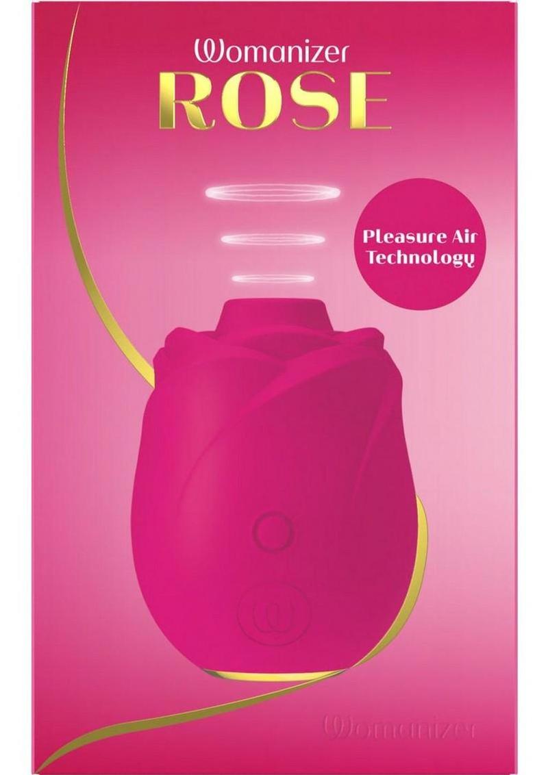 Womanizer Pleasure Air Rose Clitoral Vibrator – Rechargeable Waterproof Silicone