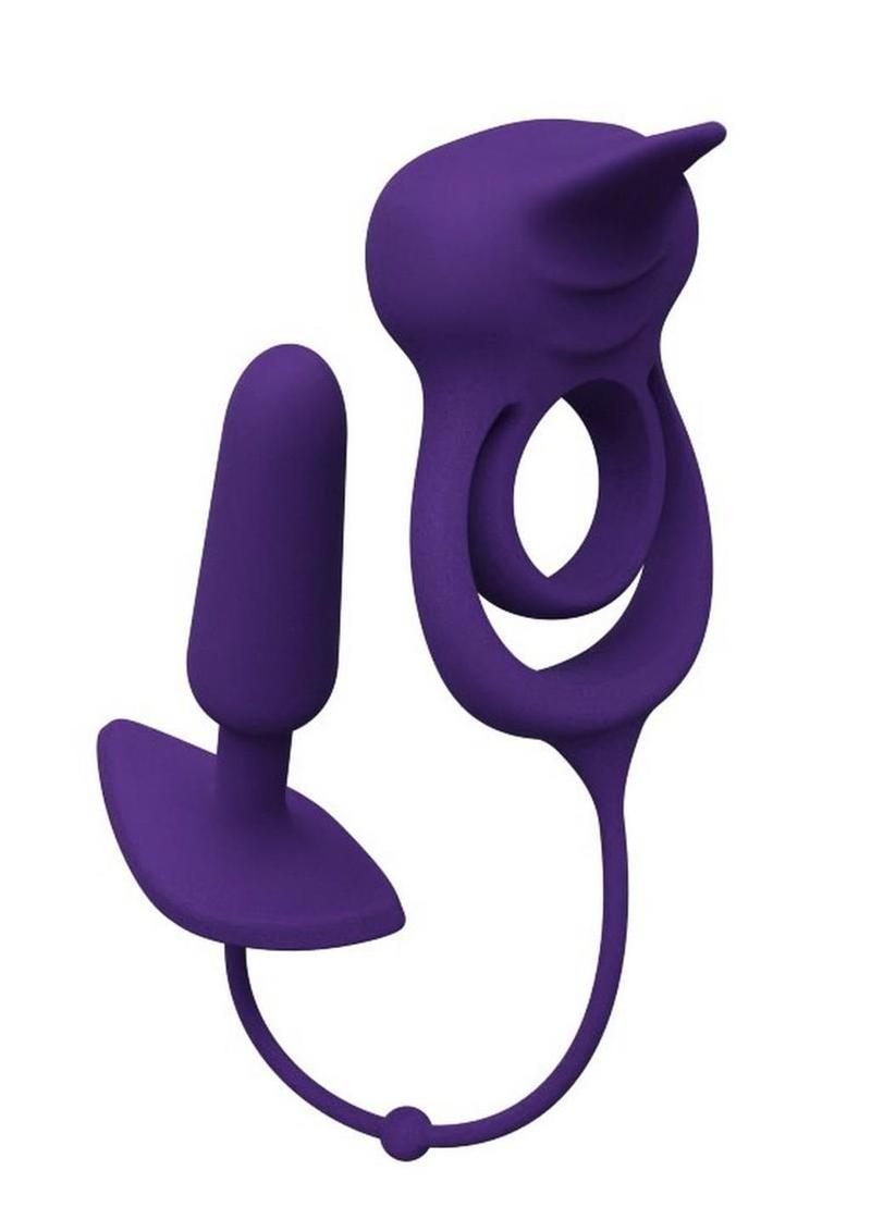 VeDo Humper Rechargeable Silicone Dual C-Ring with Anal Plug 5 in –