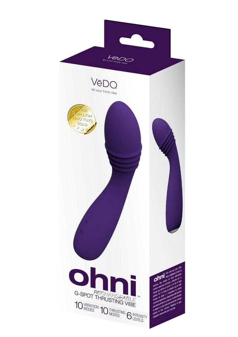 VeDo OHNI Rechargeable Silicone G-Spot Thrusting Vibrator