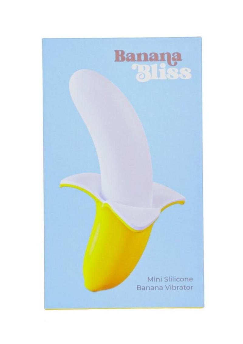 Banana Bliss Mini Rechargeable Silicone Banana Vibrator with Clitoral Stimulator