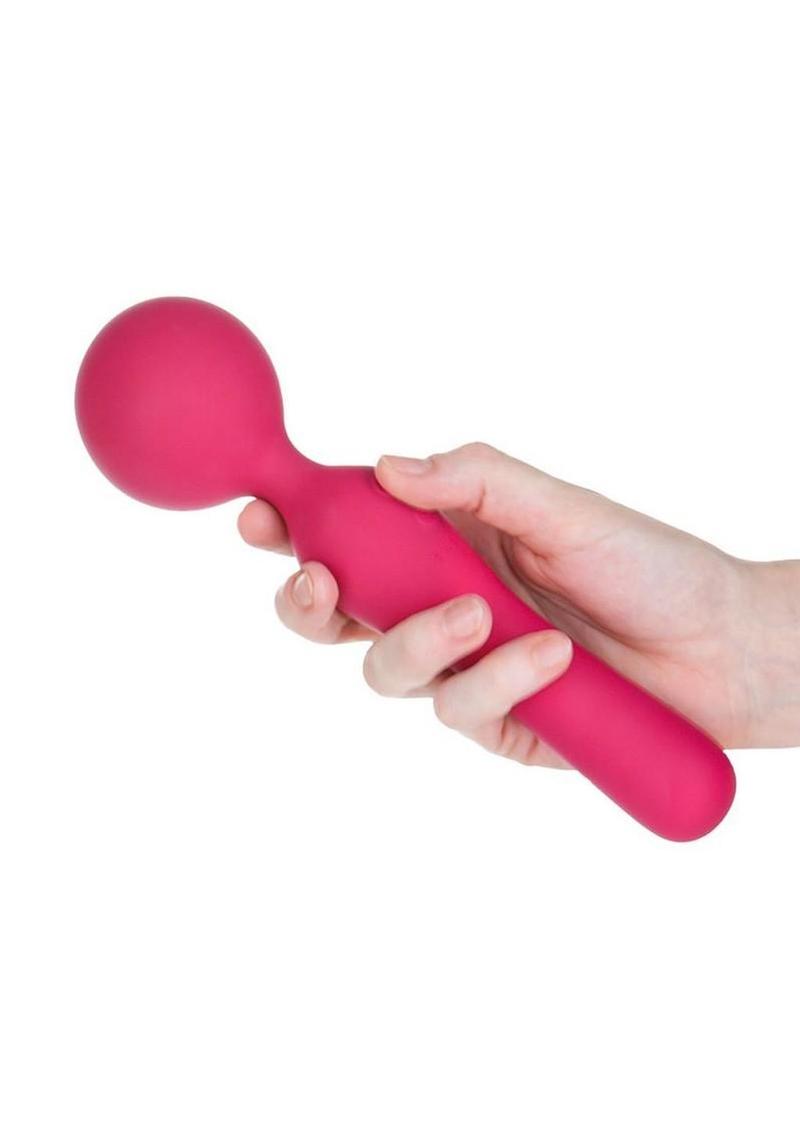 The Swan Sceptre Rechargeable Silicone Dual-End Wand Massager