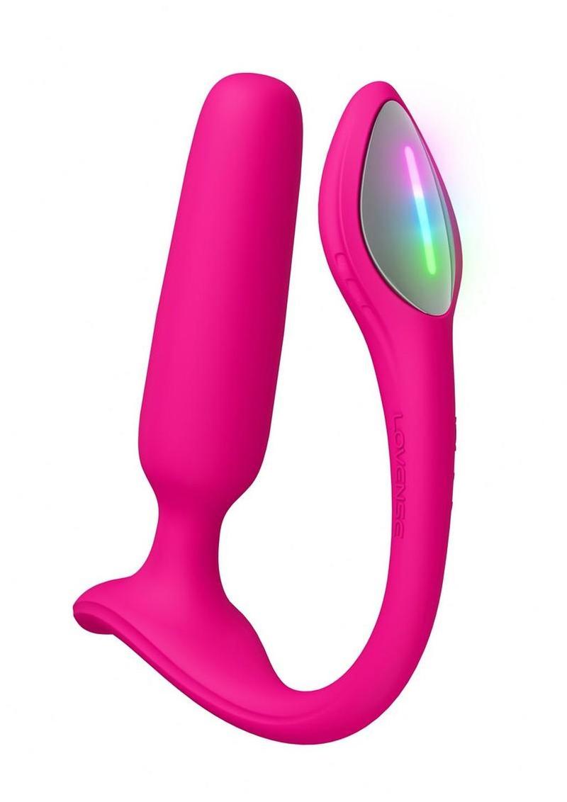 Lovense Lush Anal App-Controlled Vibrating Plug – Light Up Silicone Remote Toy