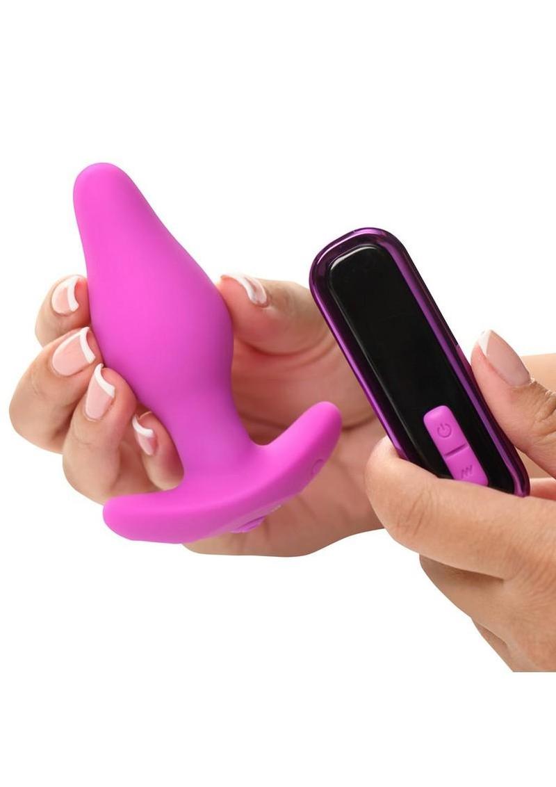 Bang! Vibrating Silicone Butt Plug with Remote – Rechargeable Anal Plug