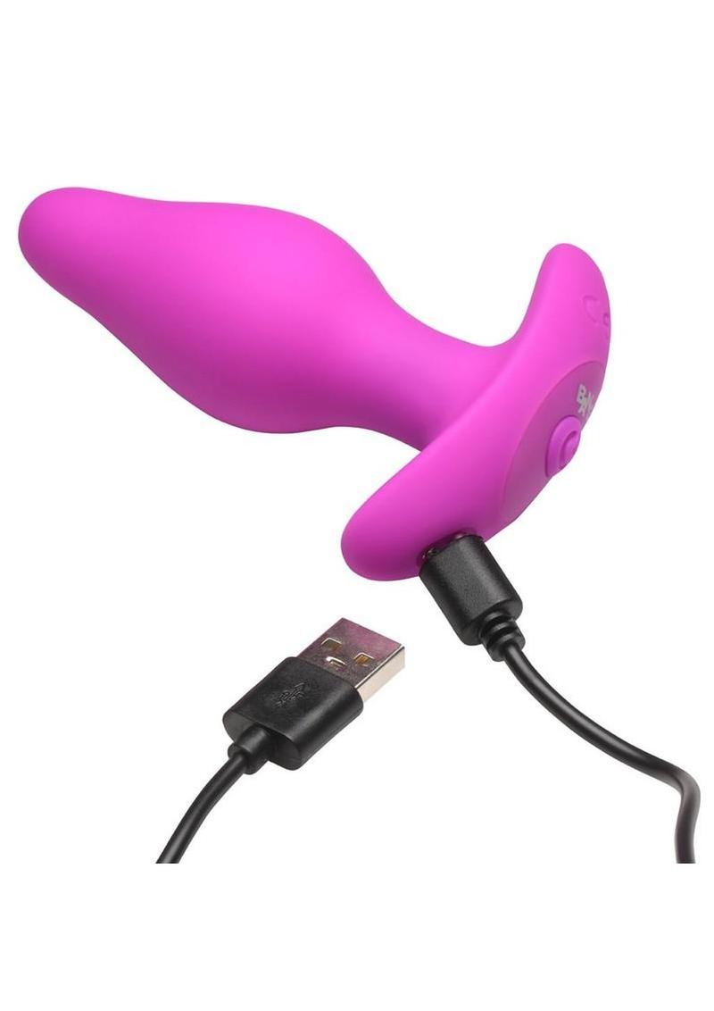Bang! Vibrating Silicone Butt Plug with Remote – Rechargeable Anal Plug