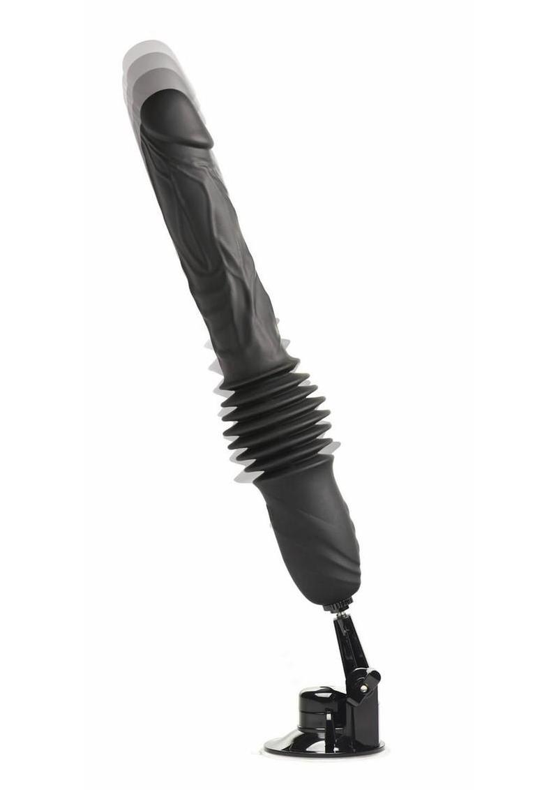 Master Series Double Pounder Thrusting Vibrating Dildo with Remote