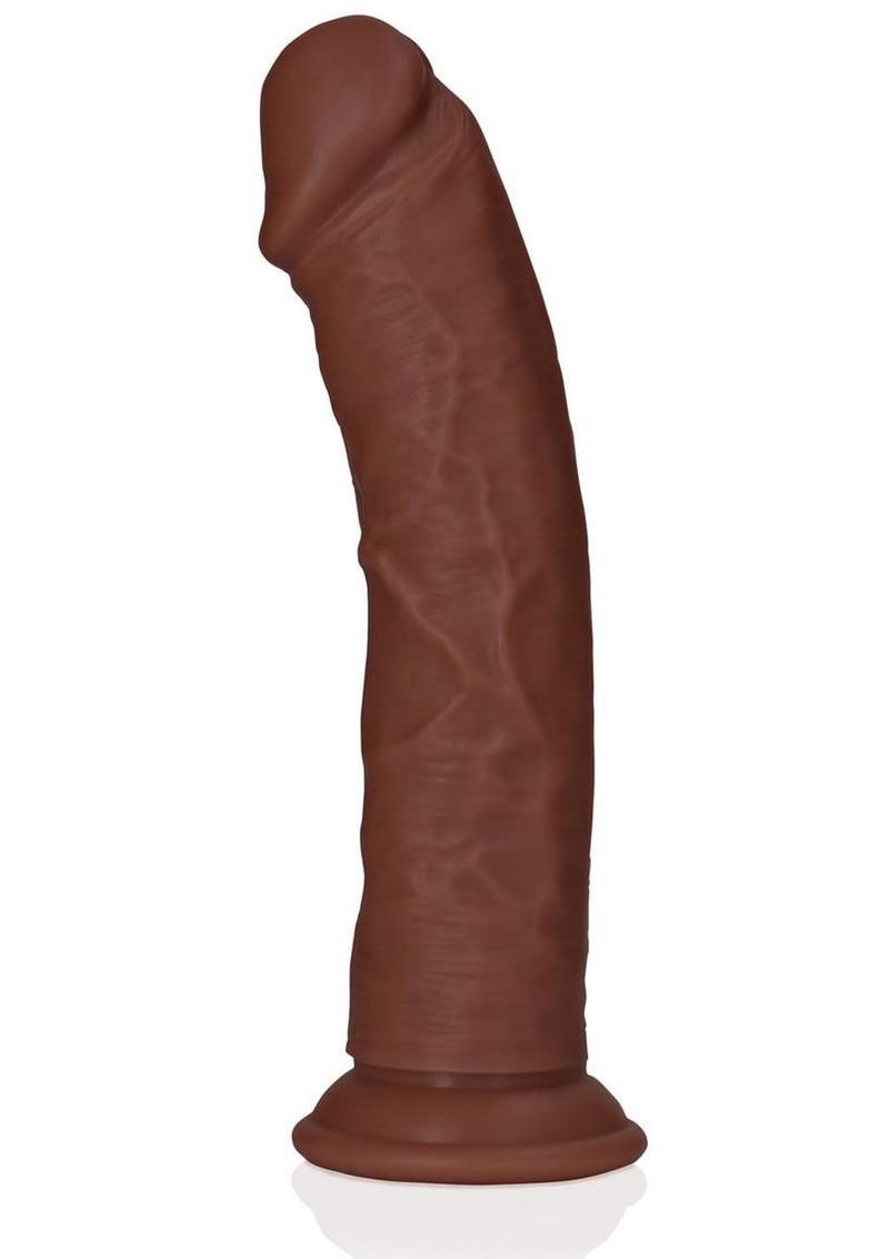 RealRock Curved Realistic Dildo with Suction Cup 7in – Harness Compatible