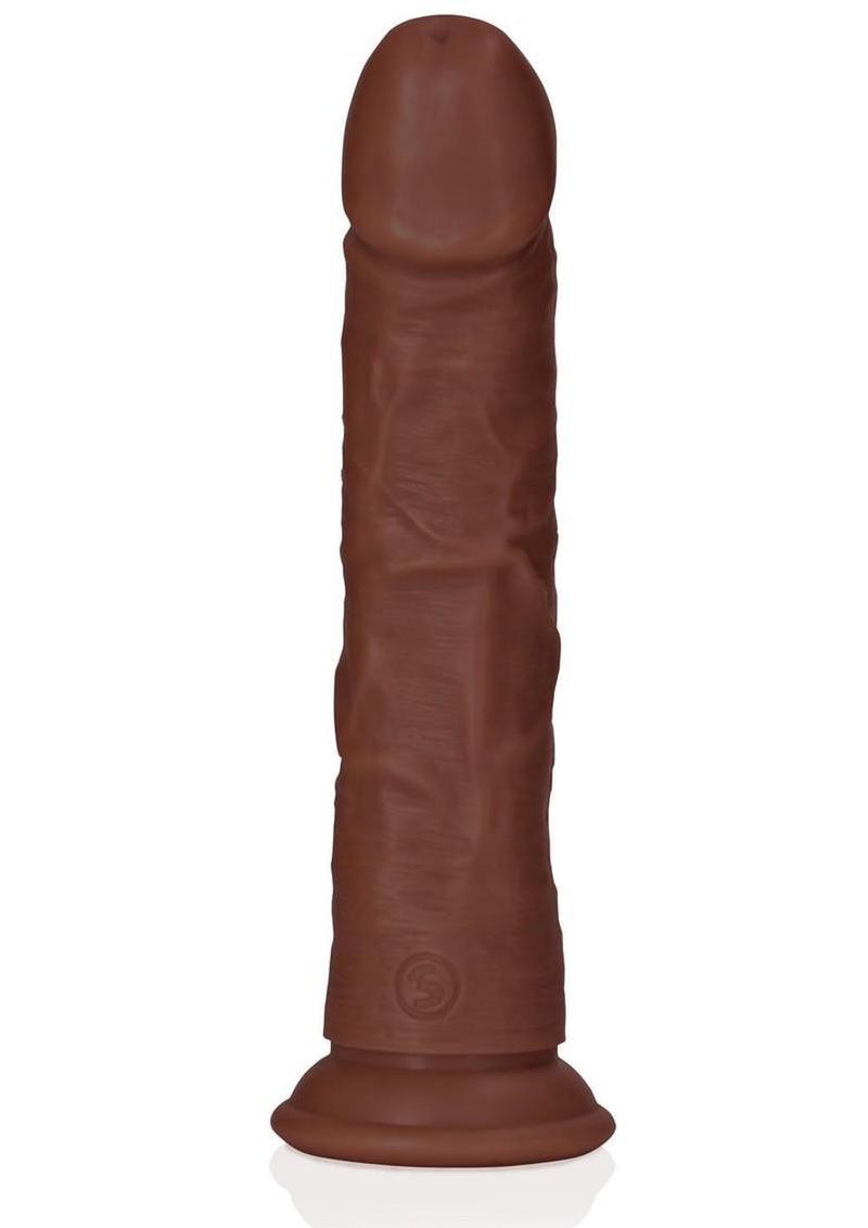 RealRock Curved Realistic Dildo with Suction Cup 7in – Harness Compatible