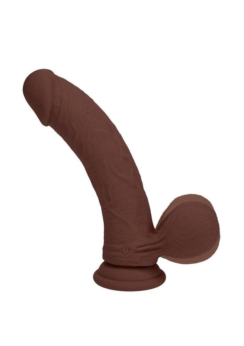 RealRock Dual Density Vibrating Dildo 6in – Rechargeable Silicone with Weighted Base