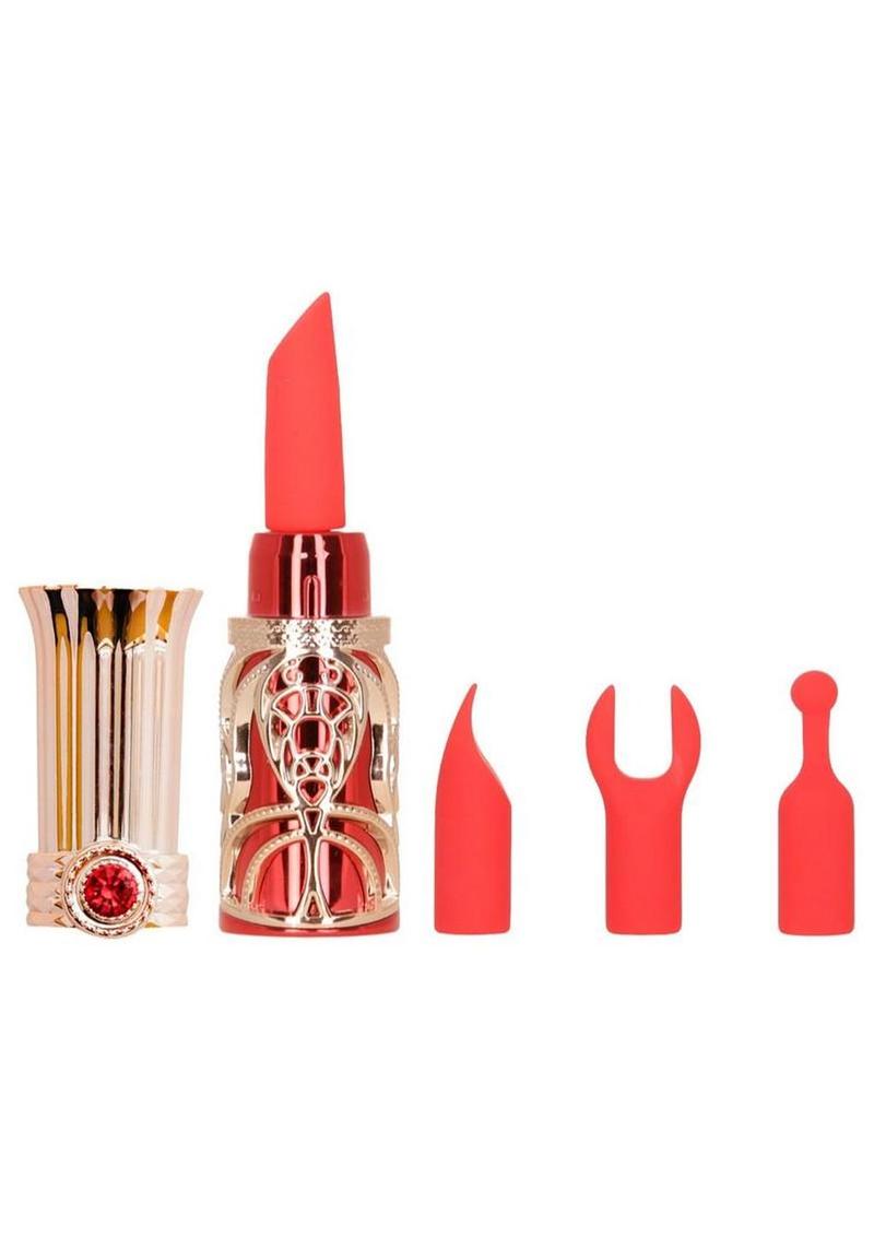 Ruby Kiss Lipstick Clitoral Stimulator Set
