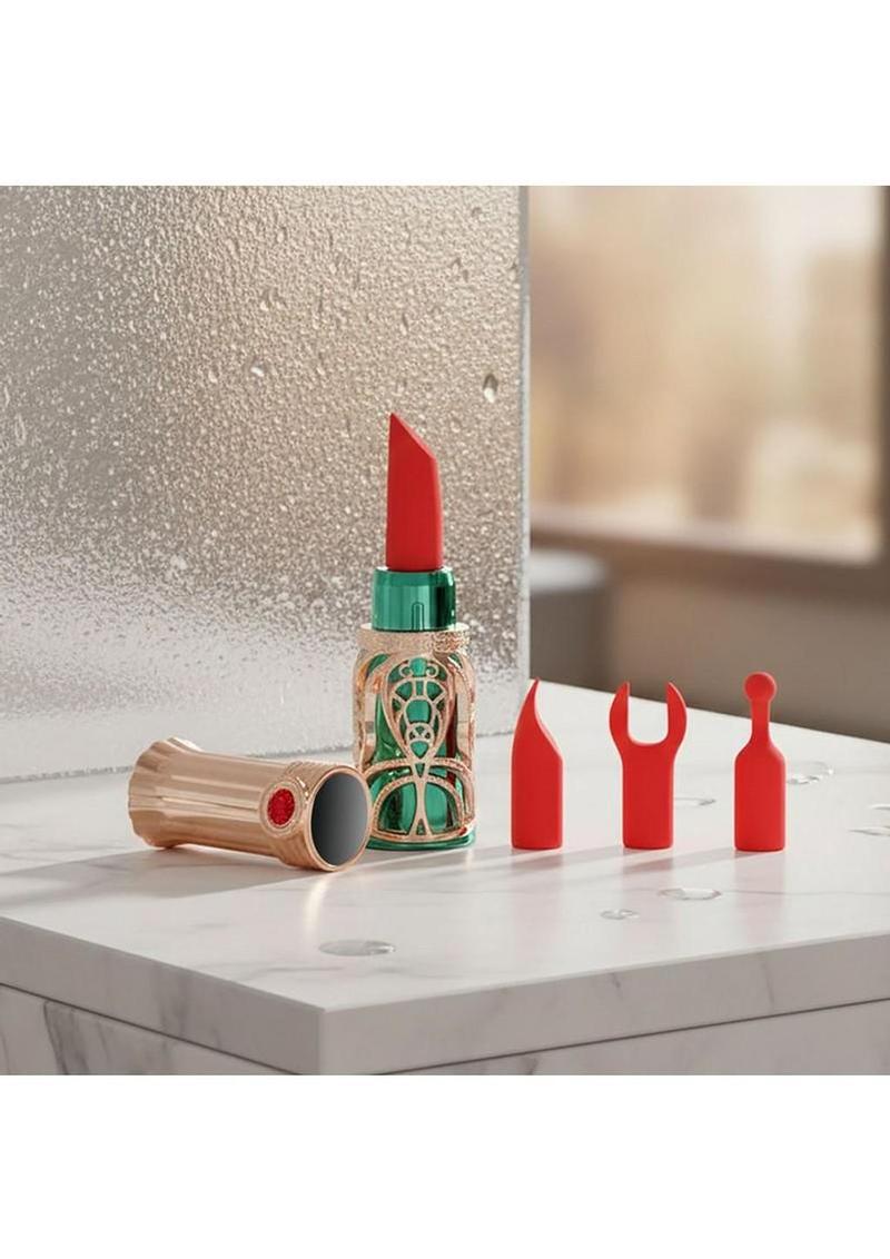 Emerald Kiss Lipstick Clitoral Stimulator Set