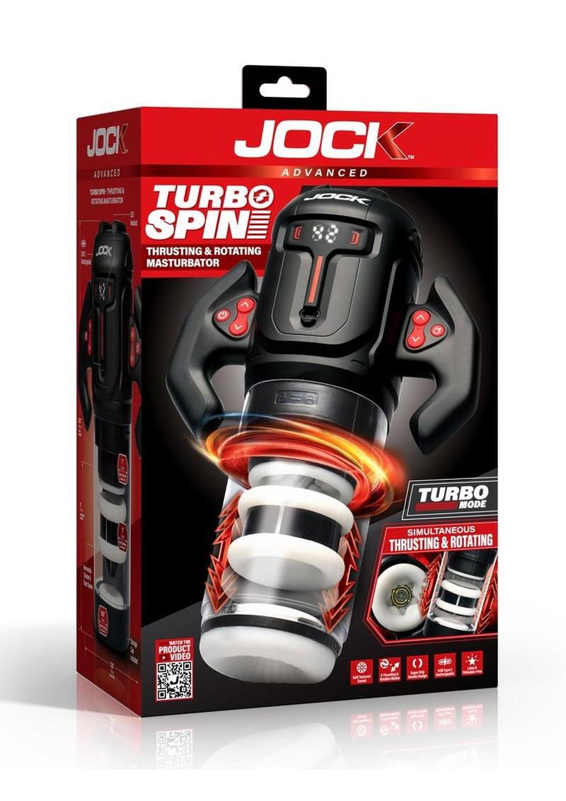 Jock Turbo Spin Thrusting & Rotating Rechargeable Masturbator