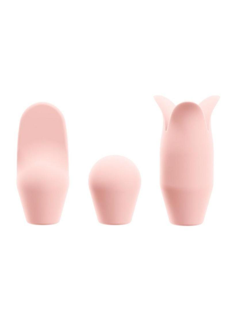 Blush Collection Juno Oscillating Wand Vibrator – Rechargeable Silicone with Attachments