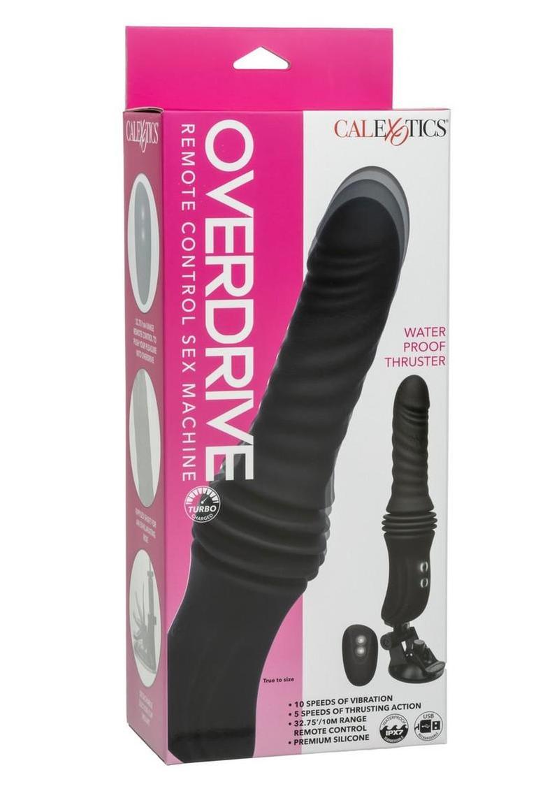 Overdrive Rechargeable Silicone Sex Machine Waterproof Thruster