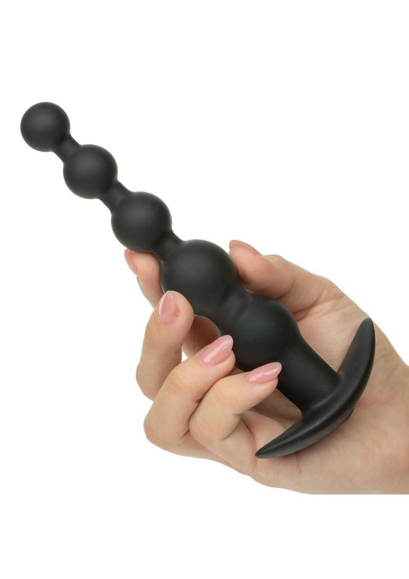 Rechargeable X-5 Silicone Power Beads 7.25in – Waterproof Vibrating Beaded Probe