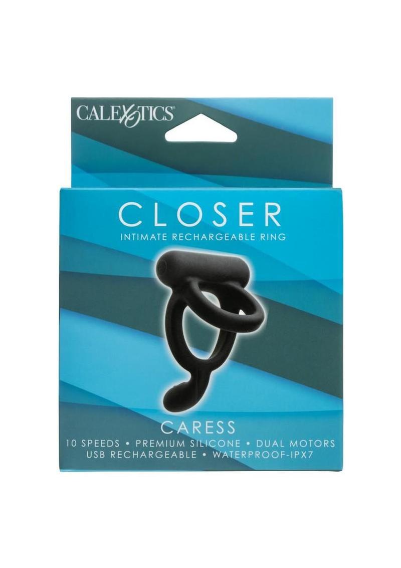 Closer Intimate Dual Cock Ring Caress – Rechargeable Silicone Ring