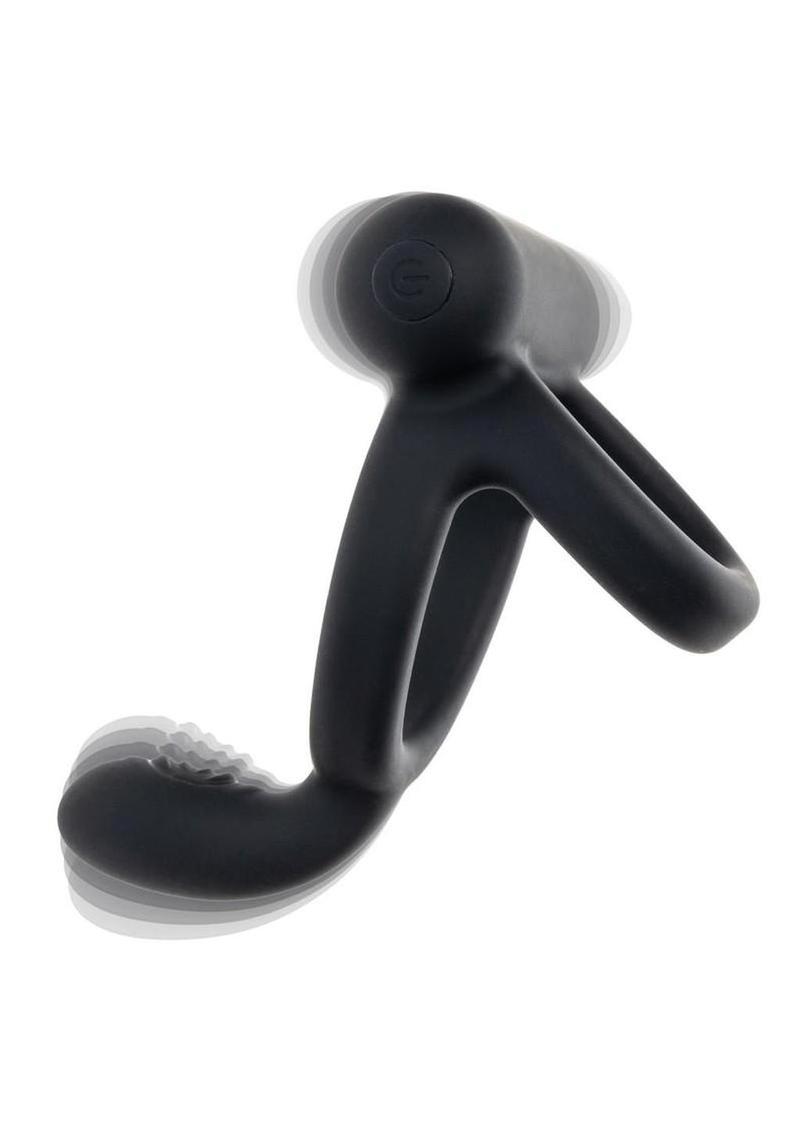 Closer Intimate Dual Cock Ring Caress – Rechargeable Silicone Ring
