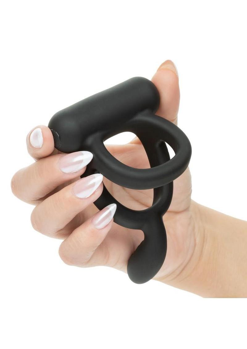 Closer Intimate Dual Cock Ring Caress – Rechargeable Silicone Ring