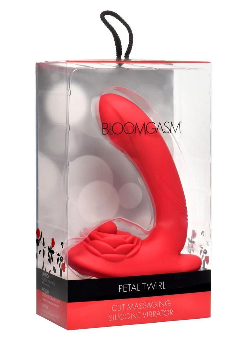 Bloomgasm Petal Twirl Clit Massaging Vibrator – Dual Stimulation Silicone Toy