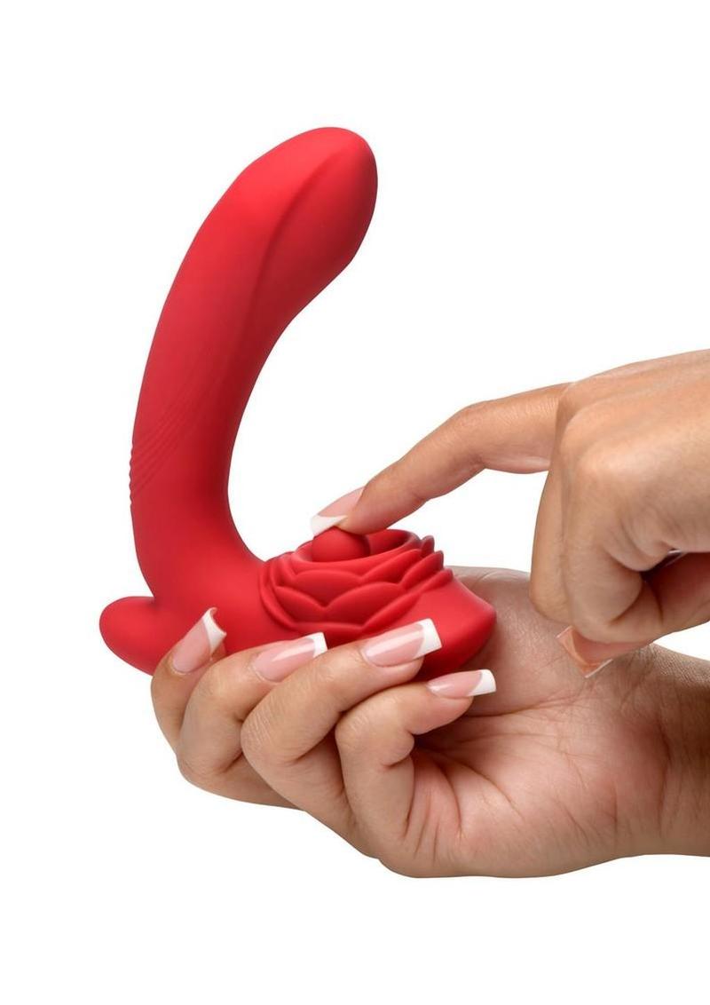 Bloomgasm Petal Twirl Clit Massaging Vibrator – Dual Stimulation Silicone Toy