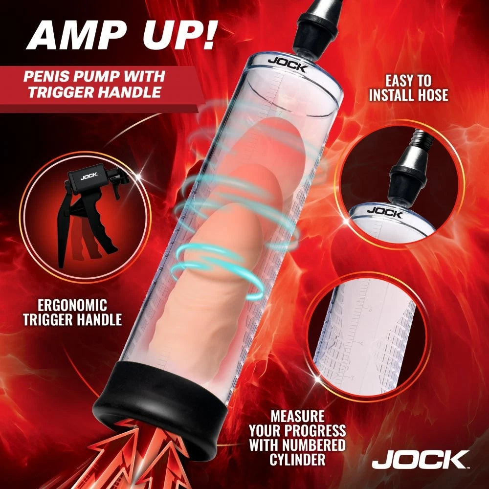 Jock Amp Up Penis Pump with Trigger Handle
