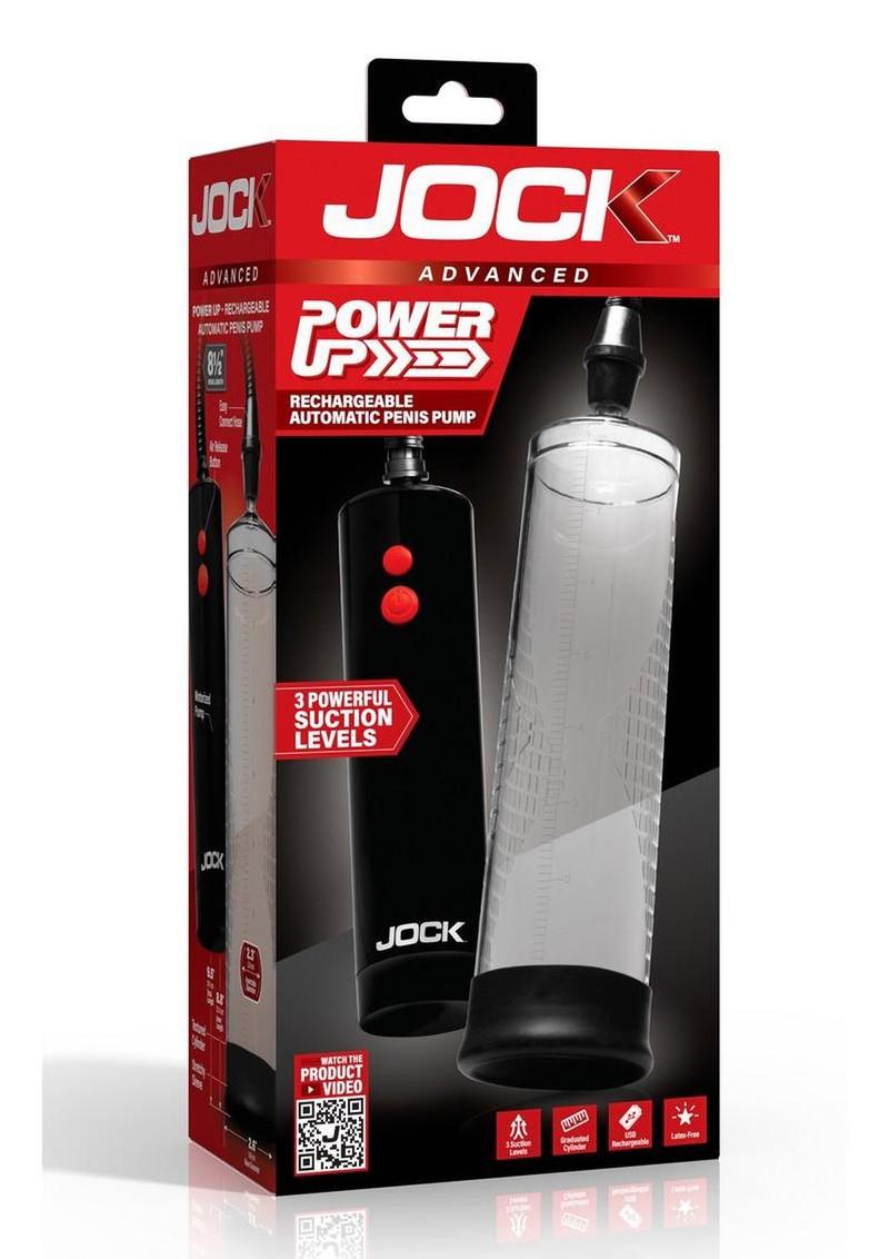 Jock Power Up Rechargeable Automatic Penis Pump with Suction Control