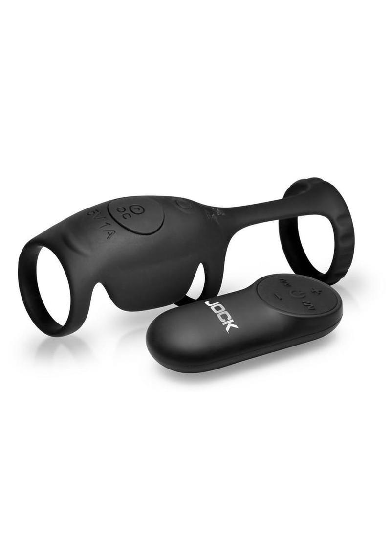 Jock Blitz Vibrating Penis Sleeve Rechargeable Silicone Cock Ring