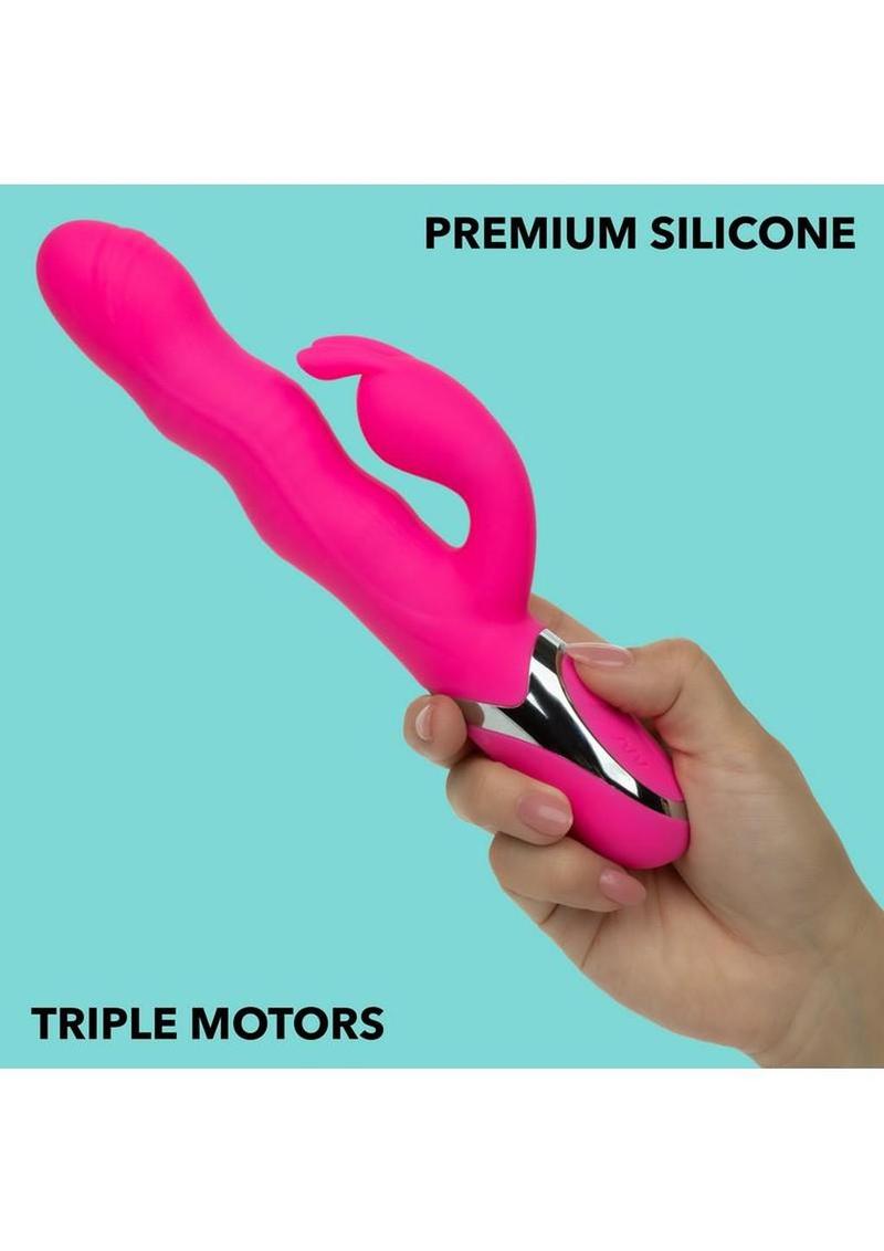 Enchanted Wave Action Bunny Vibrator – Rechargeable Silicone Dual Massager