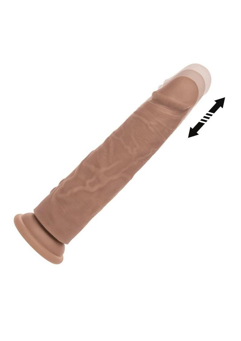 Rechargeable Vibrating & Thrusting Silicone Stud – Dual Motor Suction Toy