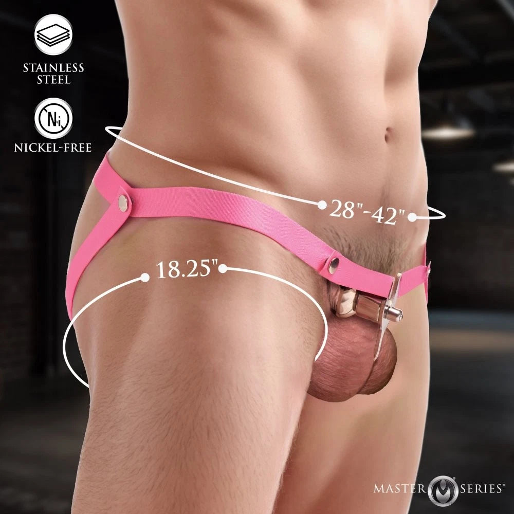Master Series Sissy Vice Push-In Chastity Cage