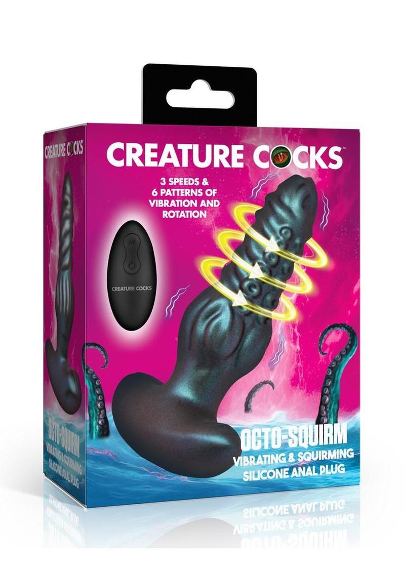Creature Cocks Octo-Squirm Vibrating & Rotating Silicone Plug