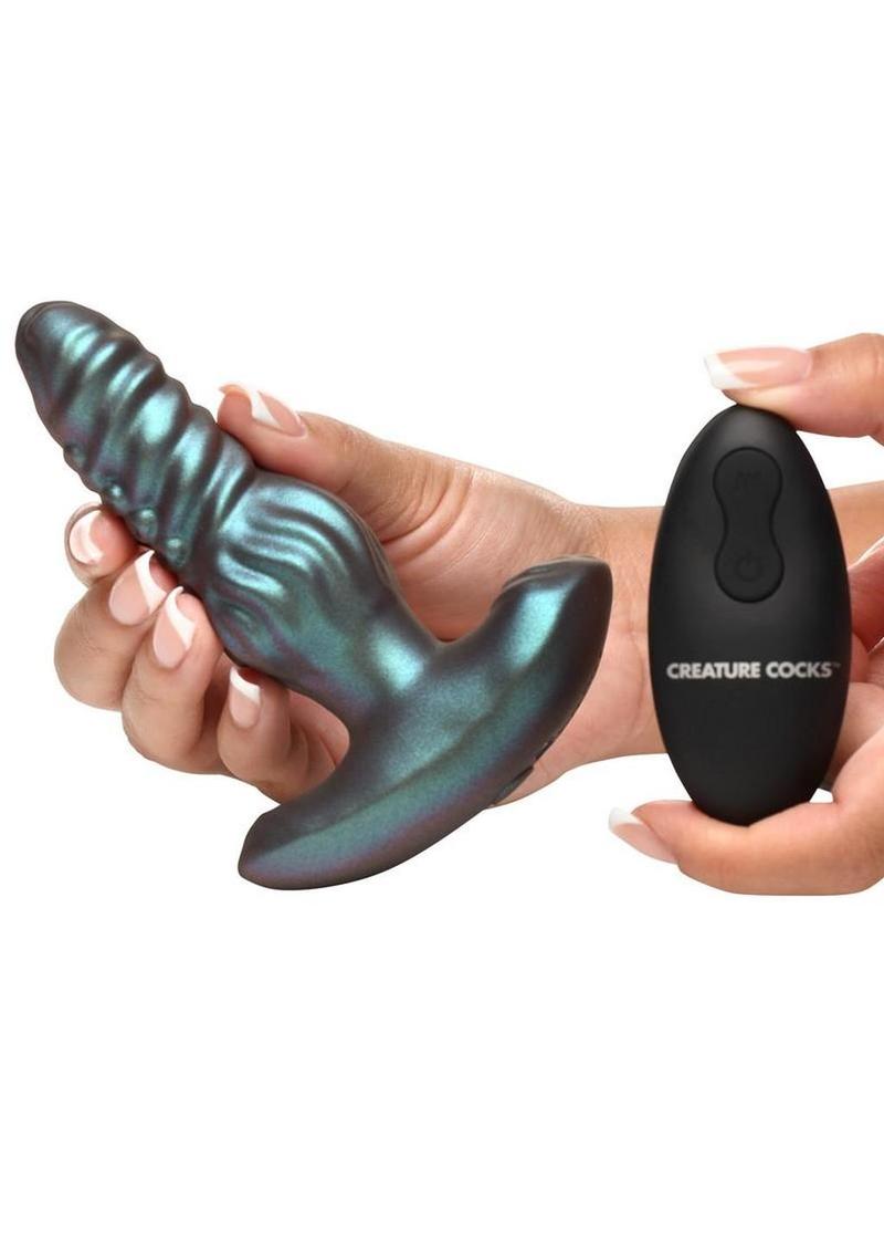 Creature Cocks Octo-Squirm Vibrating & Rotating Silicone Plug