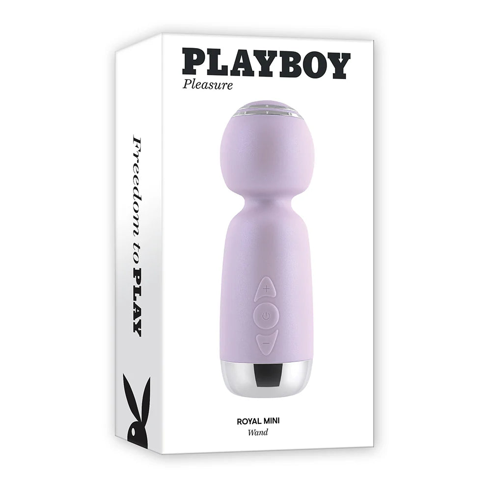 Playboy Royal Mini Rechargeable Silicone Wand Vibrator