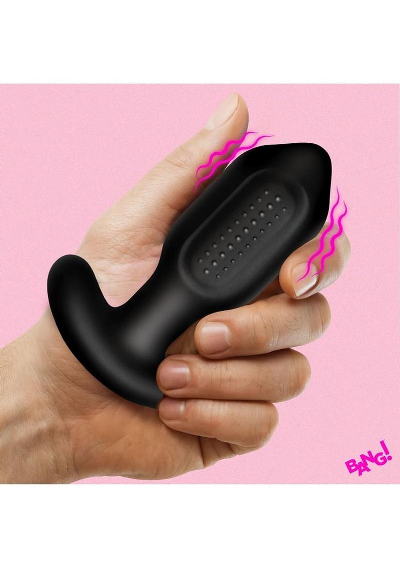 Bang! Bumpy Vibrating Silicone Butt Plug – Rechargeable Waterproof Anal Vibrator