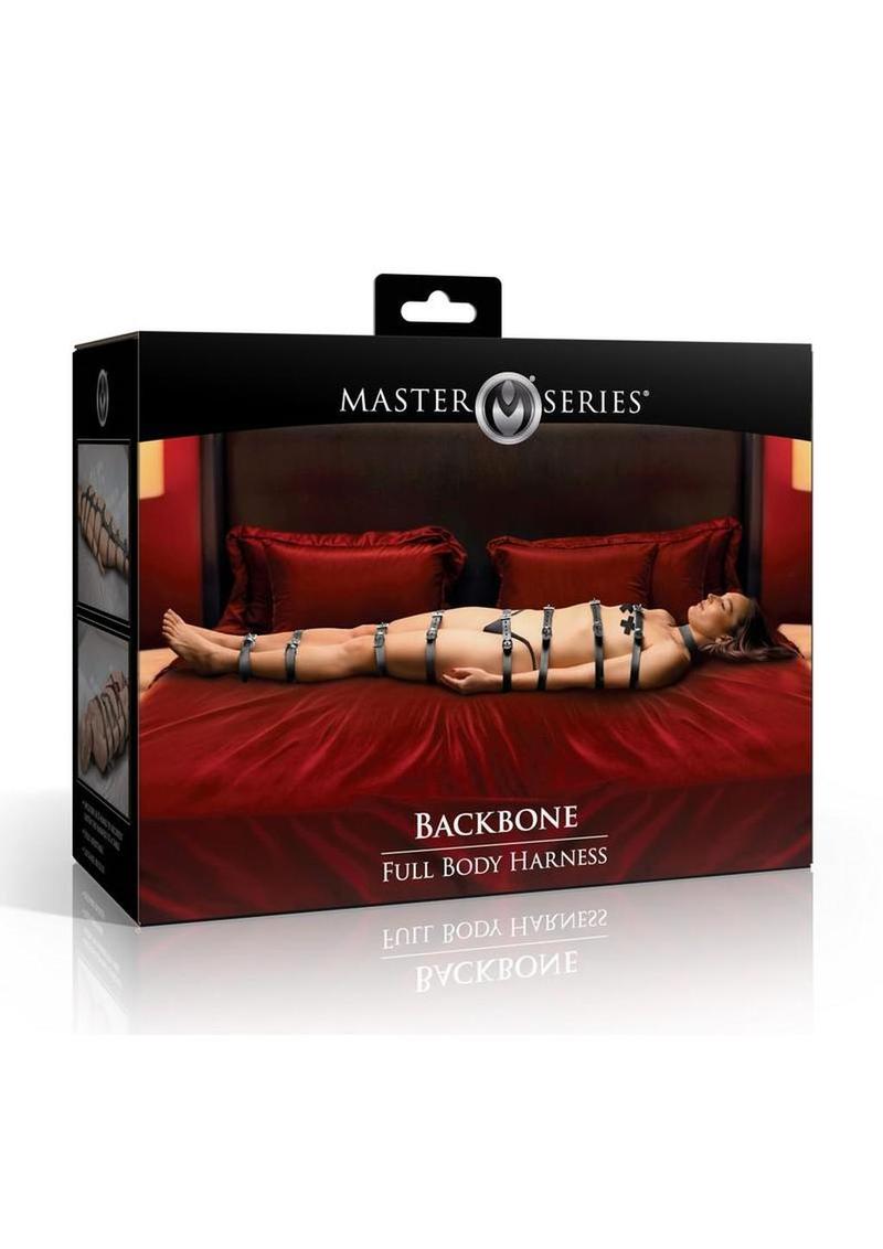 Master Series Backbone Full Body Harness – Adjustable Vegan Leather Harness