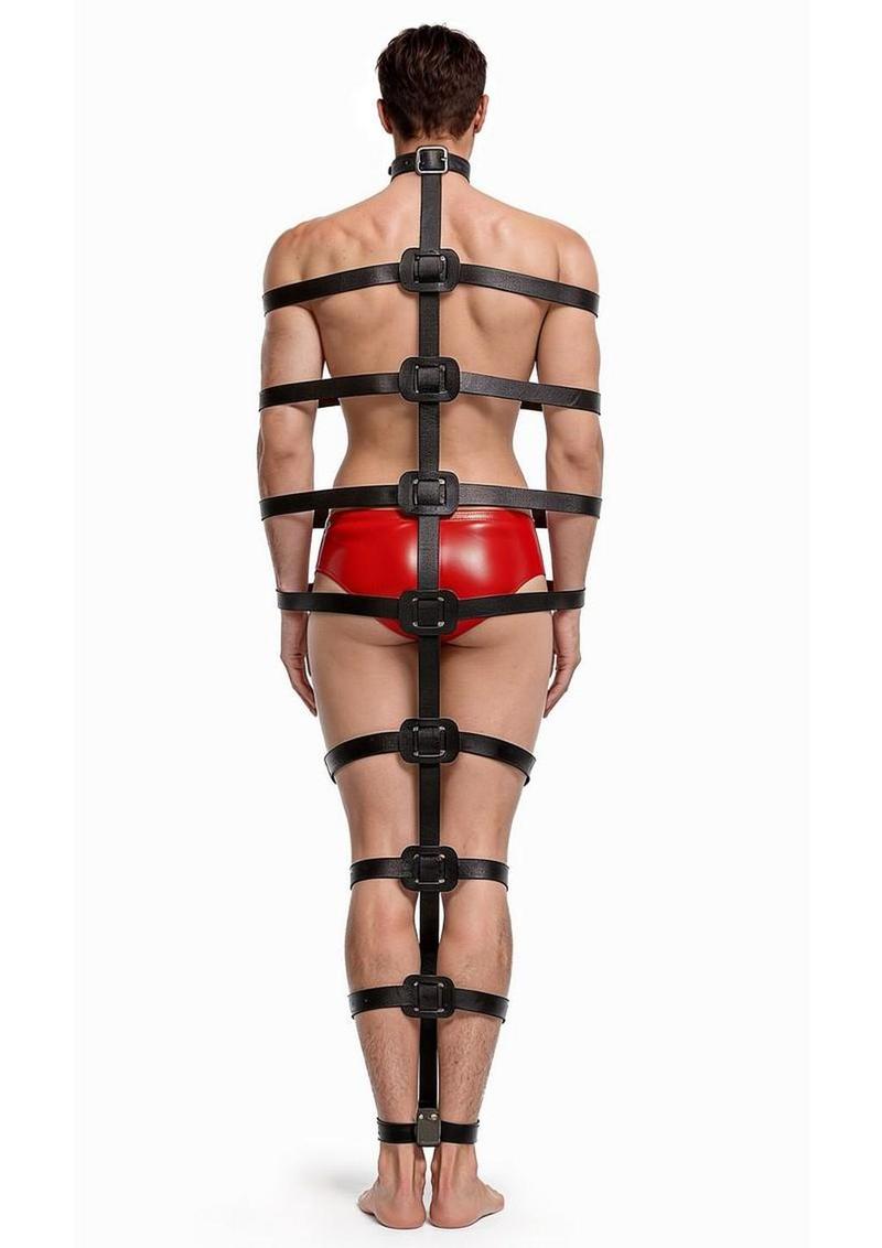 Master Series Backbone Full Body Harness – Adjustable Vegan Leather Harness