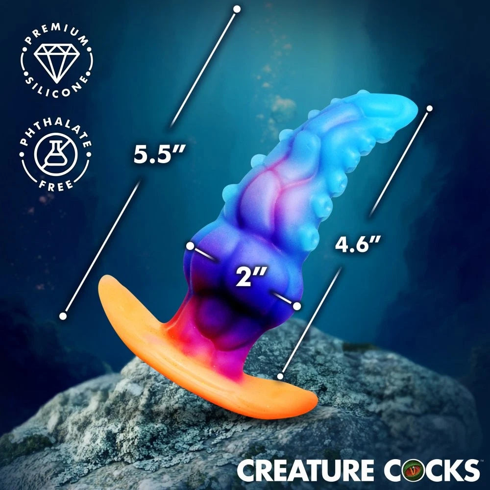 Creature Cocks Glowtopus Glow-in-the-Dark Silicone Anal Plug