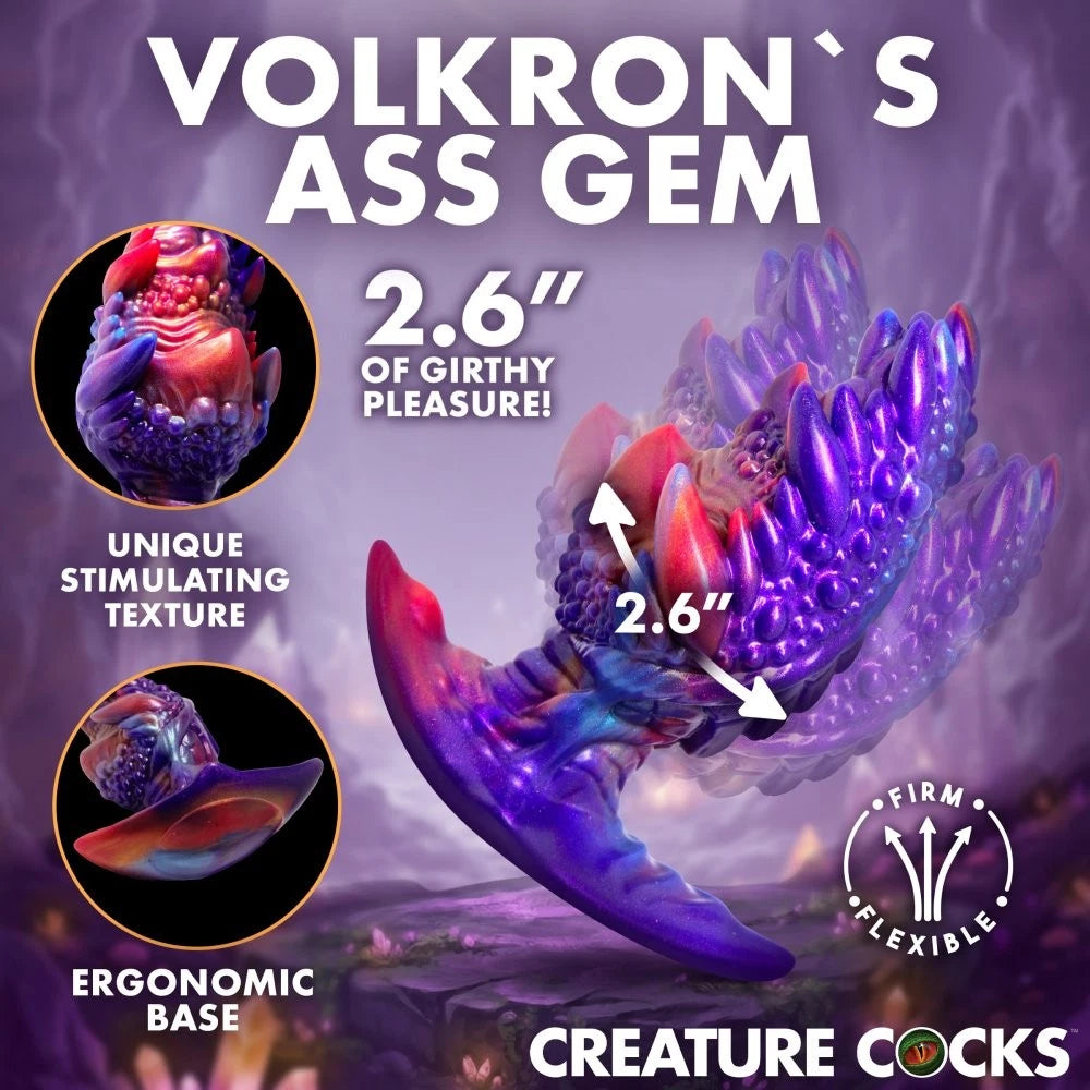 Creature Cocks Volkron Silicone Butt Plug – Advanced Textured Design