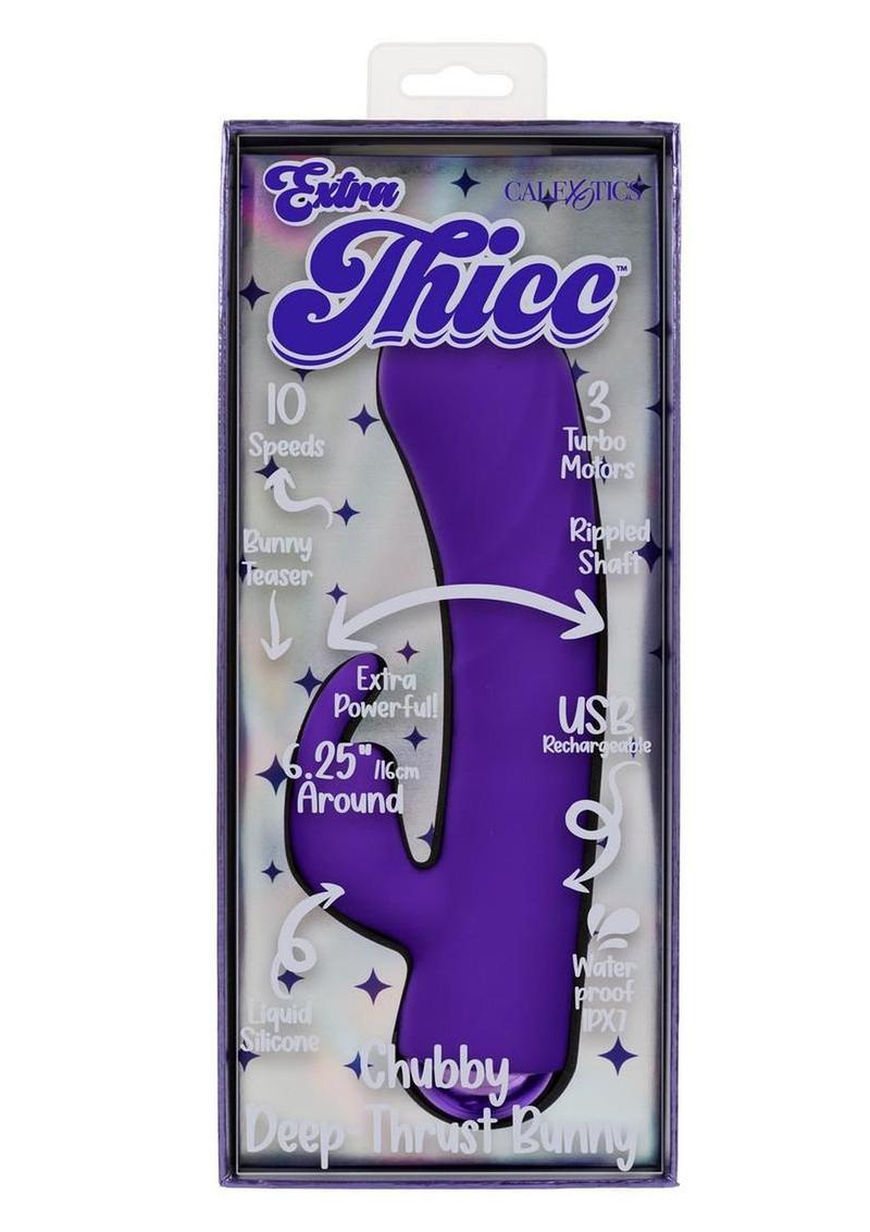 Extra Thicc Chubby Deep-Thrust Bunny Vibrator – Rechargeable Silicone Triple Motor