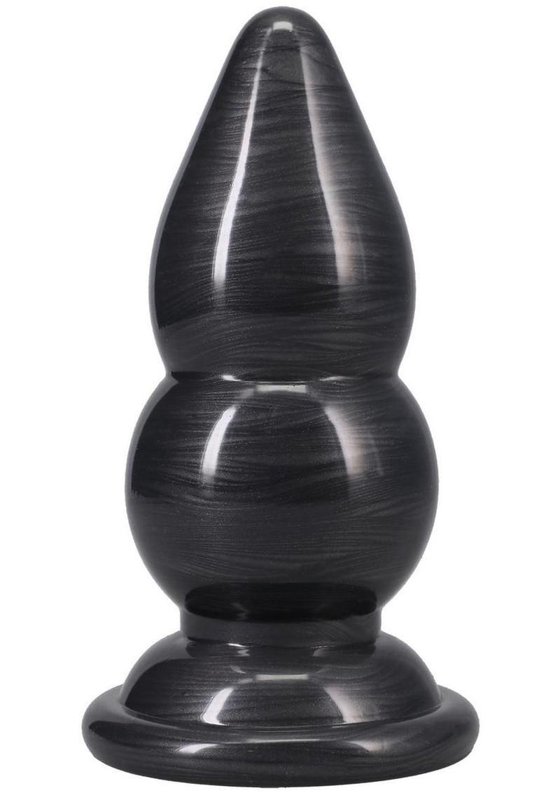 American Bombshell Double Payload Anal Plug – Rippled Silicone Plug 5.5in
