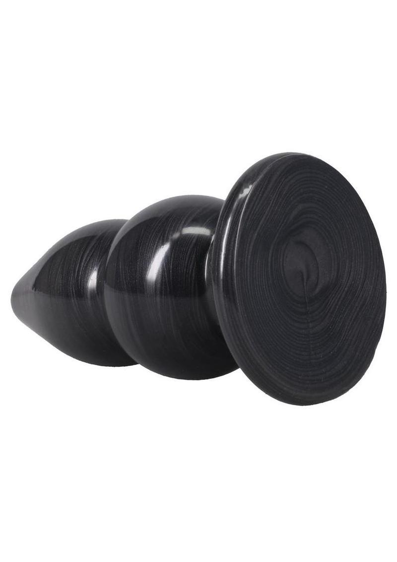 American Bombshell Double Payload Anal Plug – Rippled Silicone Plug 5.5in