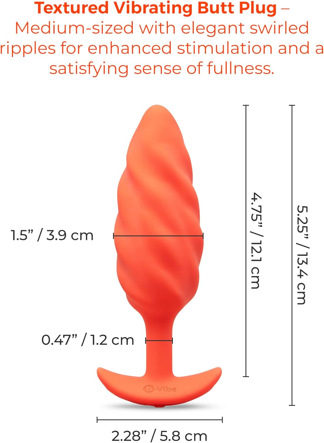 b-Vibe Swirl Textured Plug