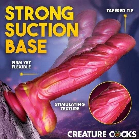 Creature Cocks Vespid Thrusting & Vibrating Silicone Dildo with Remote