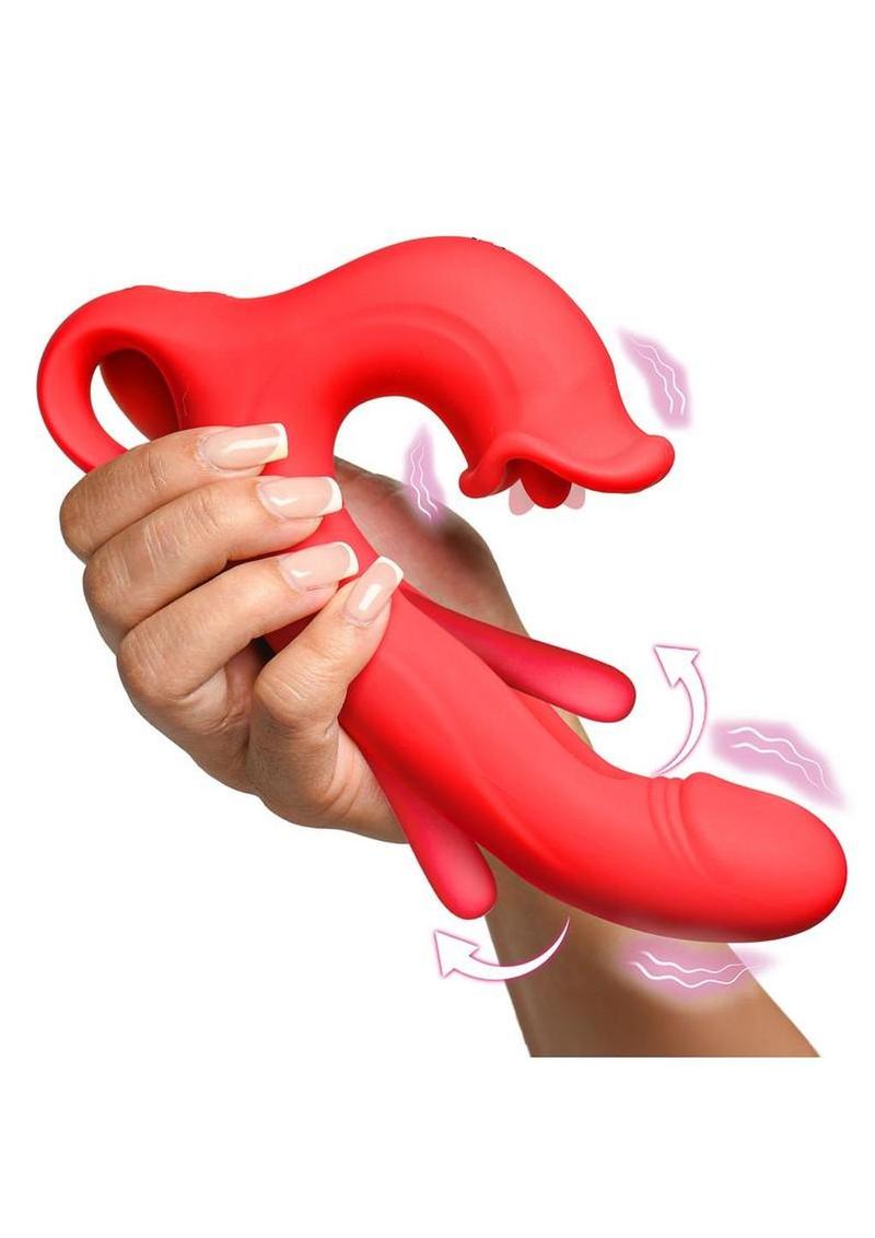 Flickers Kissing & Flicking Silicone Vibrator