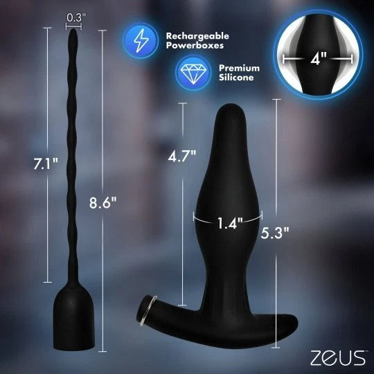 Zeus Electrosex Inflatable Plug & Sound Kit