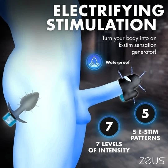 Zeus Electrosex Anal Plug & Head Teaser Kit