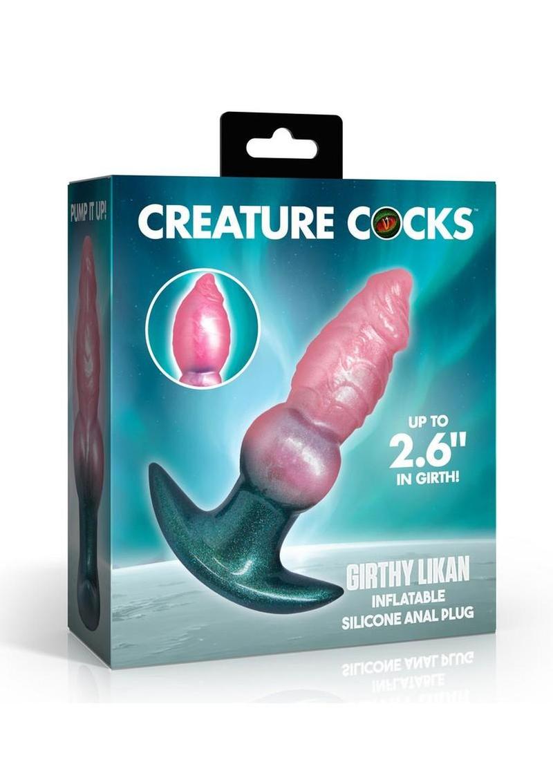 Creature Cocks Girthy Likan Inflatable Anal Plug